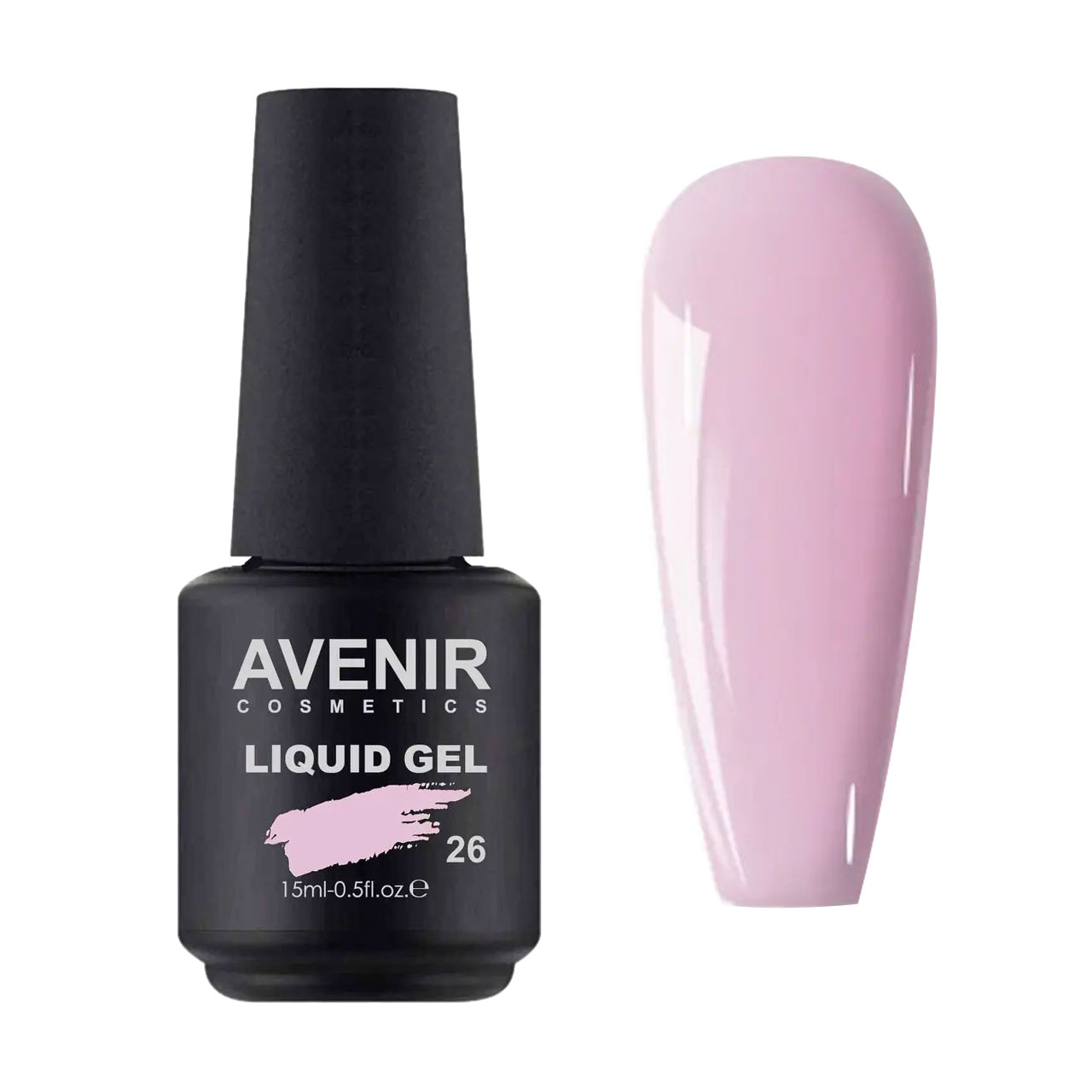 Рідкий гель для нарощування нігтів Avenir Cosmetics Liquid Gel 26, 15 мл